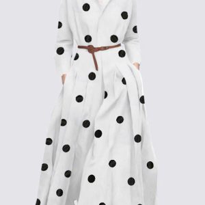 ZANZEA Robe Chemise Longue Élégante