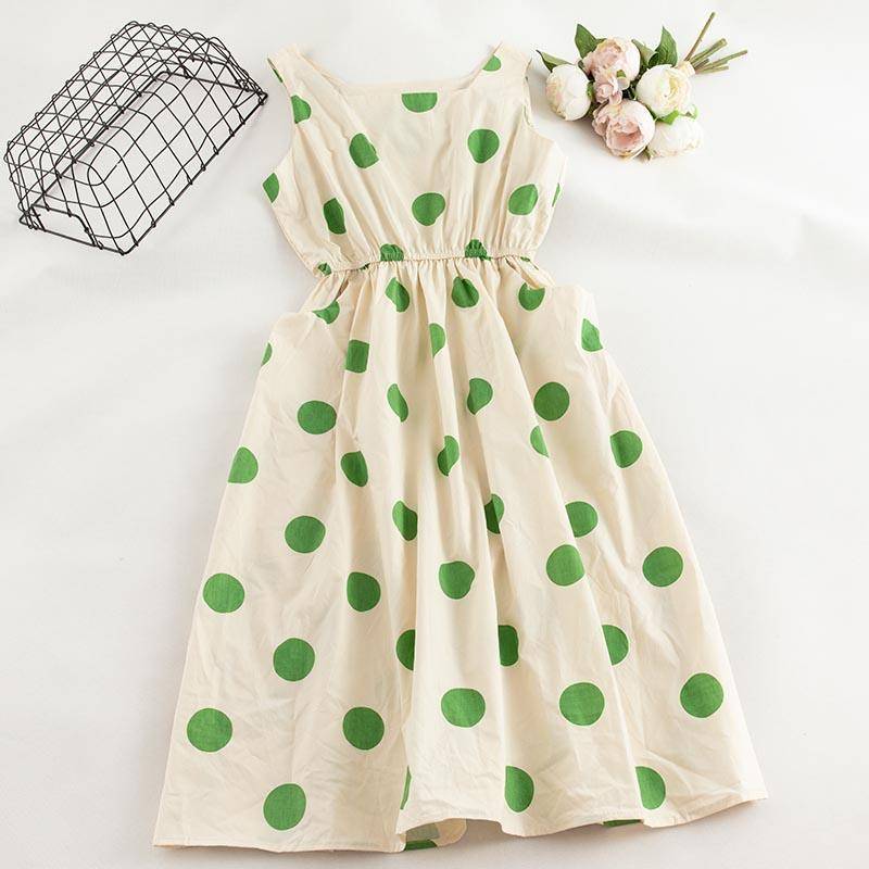 Robe D Ete A Pois Soiree Longue Femme – Image 8