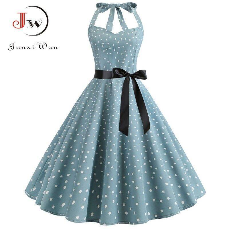 Robe D Ete A Pois Vintage A Grande Taille – Image 7