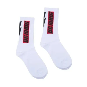 "DC MNIC" Chaussettes Montantes Streetwear Blanc - URB1™