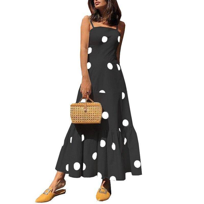 Robe Boheme A Pois Longue Chic – Image 7