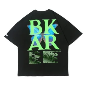 "BKAR" T-shirt Noir imprimé Streetwear - URB1™