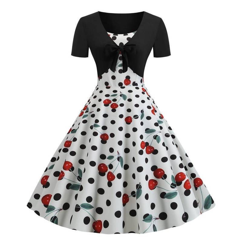 Robe A Pois Vintage Peignoir Set Plus Size – Image 8