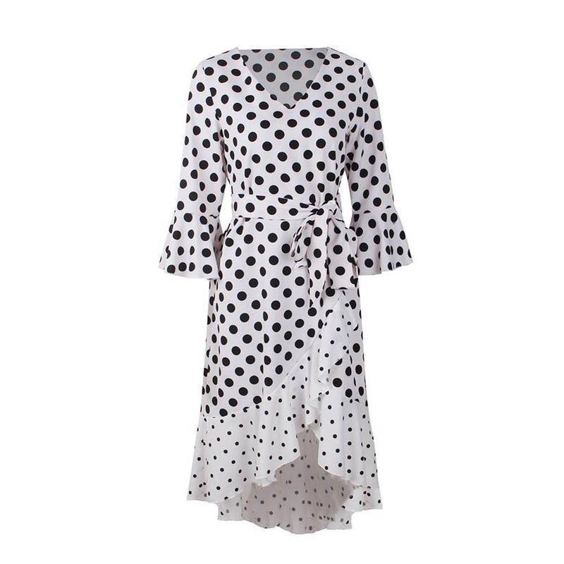 Robe Longue A Pois Tenue Mariage – Image 9