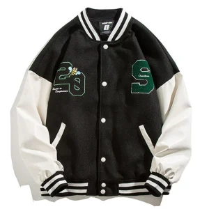 "20" Veste Bombers Baseball Universitaire Noir - URB1™