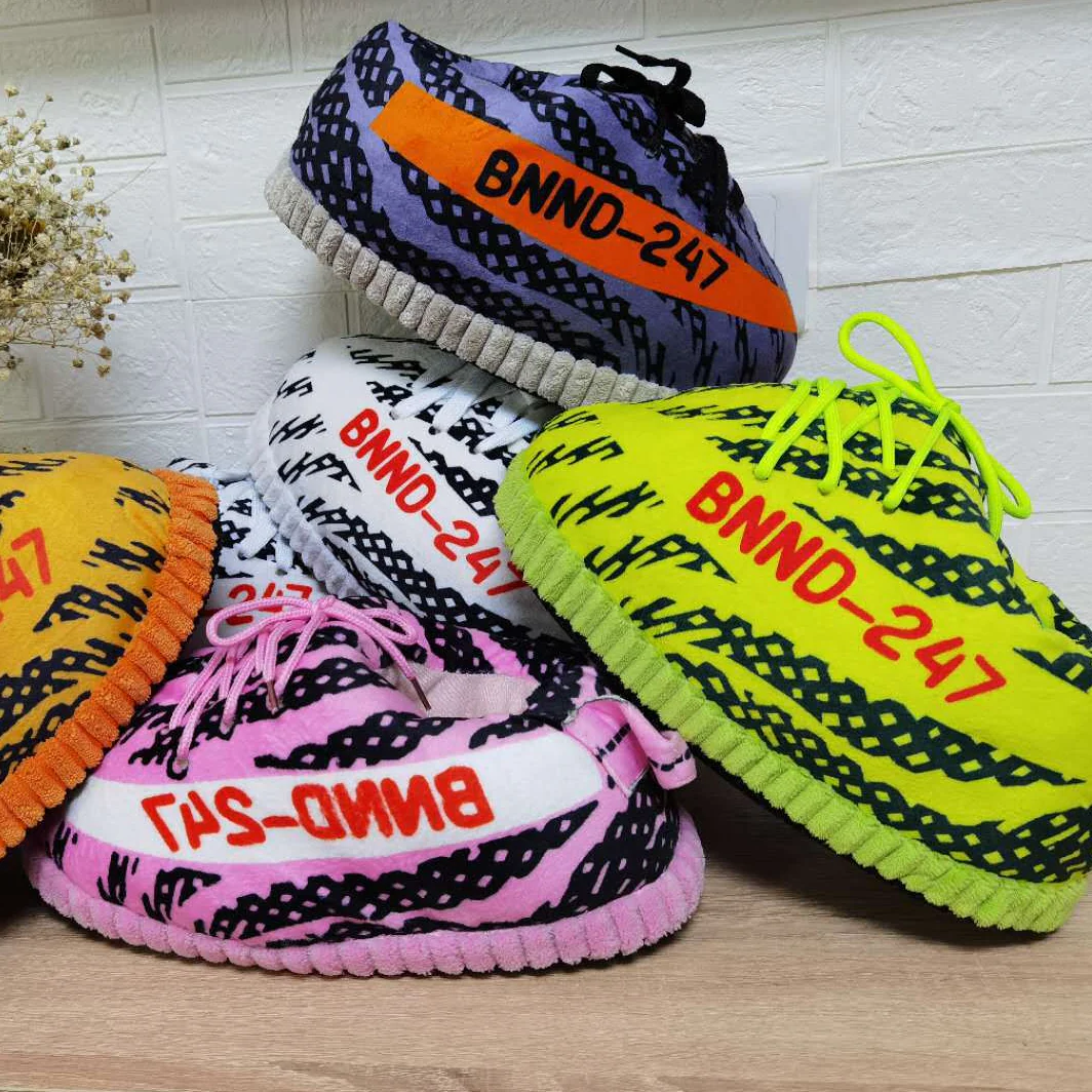"350 V2" CHAUSSONS PANTOUFLES SNEAKERS JAUNE FLUO - URB1™ – Image 2