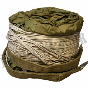 Voile de Parachute Kaki Suspentes Non Coupées