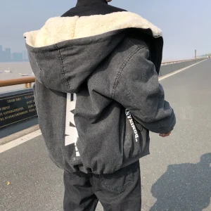 "EZK" Veste Bombers Denim Jean Gris - URB1™