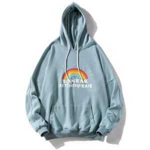 "BOINRAQ" SWEATSHIRT HOODIE À CAPUCHE BLEU CIEL - URB1™