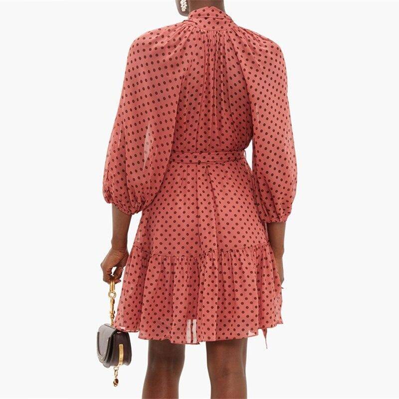 Robe A Pois Ceinture Noeud – Image 2