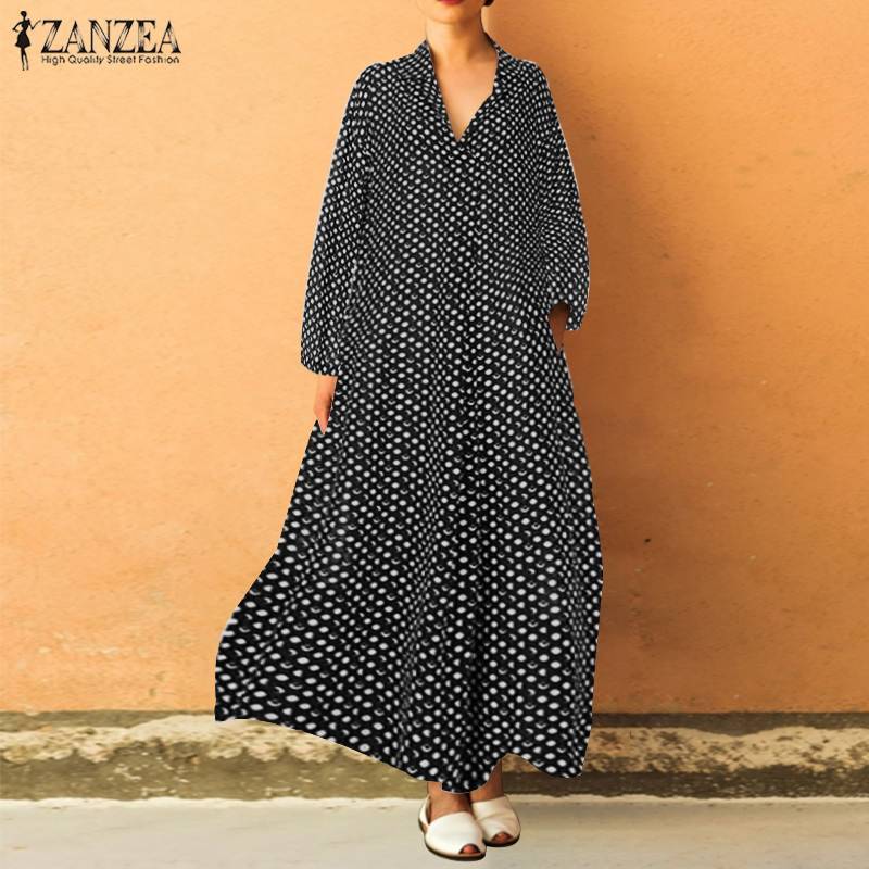 Robe Boheme A Pois Grande Taille Femme – Image 3