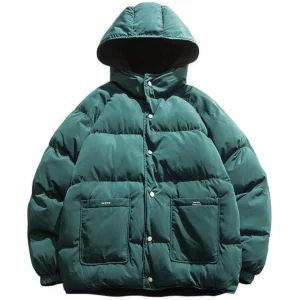 "NORMAL" Doudoune Parka Vert Noir Réversible - URB1™