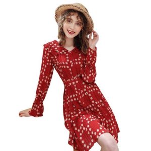 Robe D Ete A Pois Chemise Femme Mousseline