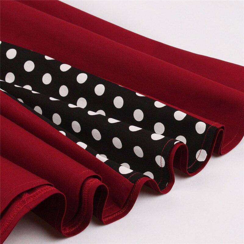 Robe Retro A Pois Dentelle Grande Taille – Image 5