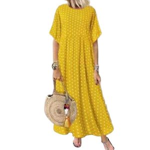 Robe Boheme A Pois De Soiree Longue Grande Taille