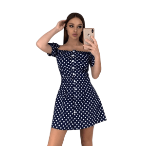 Robe À Pois Élégante Unique Séduisante