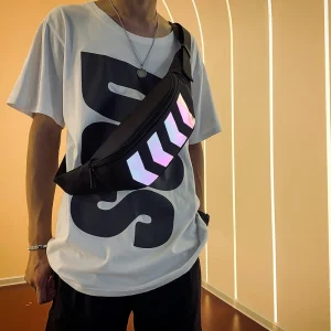 "REFLECTIVE 4S" Sacoche Banane Réfléchissante Streetwear - URB1™