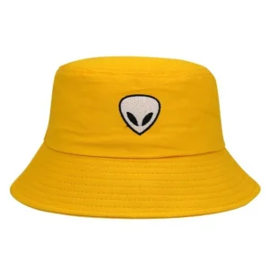 "ALIEN" Chapeau Bob Jaune Streetwear Brodé - URB1™