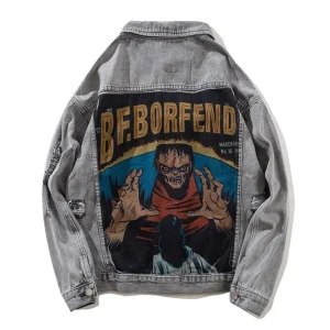 "BF.BORFEND" Veste en jean Denim Gris - URB1™