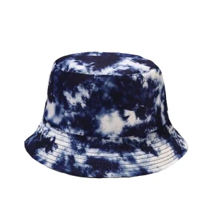"TIE AND DYE" Chapeau Bob Imprimé Bleu Foncé - URB1™