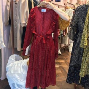 Robe Longue A Pois Consels Ceintures