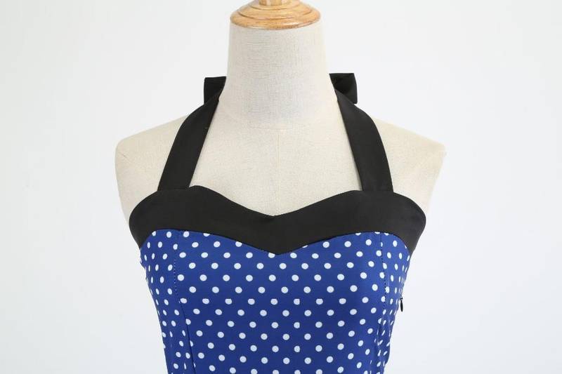 Robe Retro A Pois Vetements Pin – Image 5