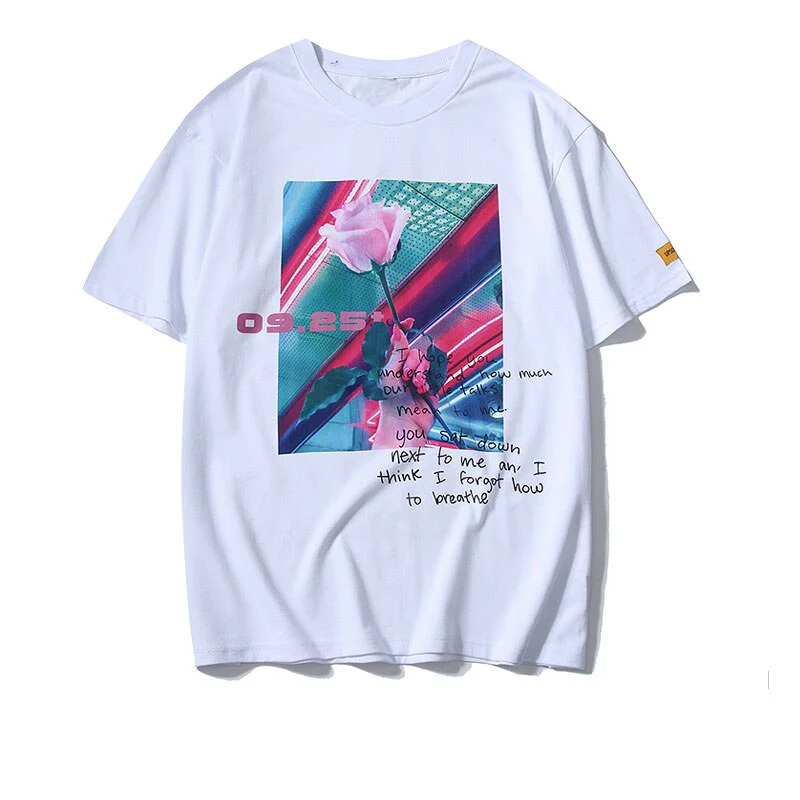 "09.25" T-shirt Noir Oversize Imprimé - URB1™ – Image 7