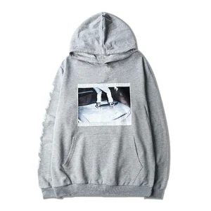 "ANTI-SYSTEMA" Sweatshirt hoodie à capuche Gris - URB1™