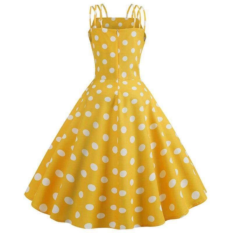 Robe D Ete A Pois Vintage A Grande Taille – Image 2