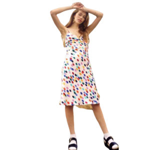 Robes Courtes Claires à Petits Pois