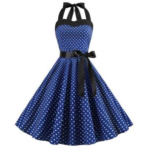 Robe D Ete A Pois Fine Bretelle Grande Taille