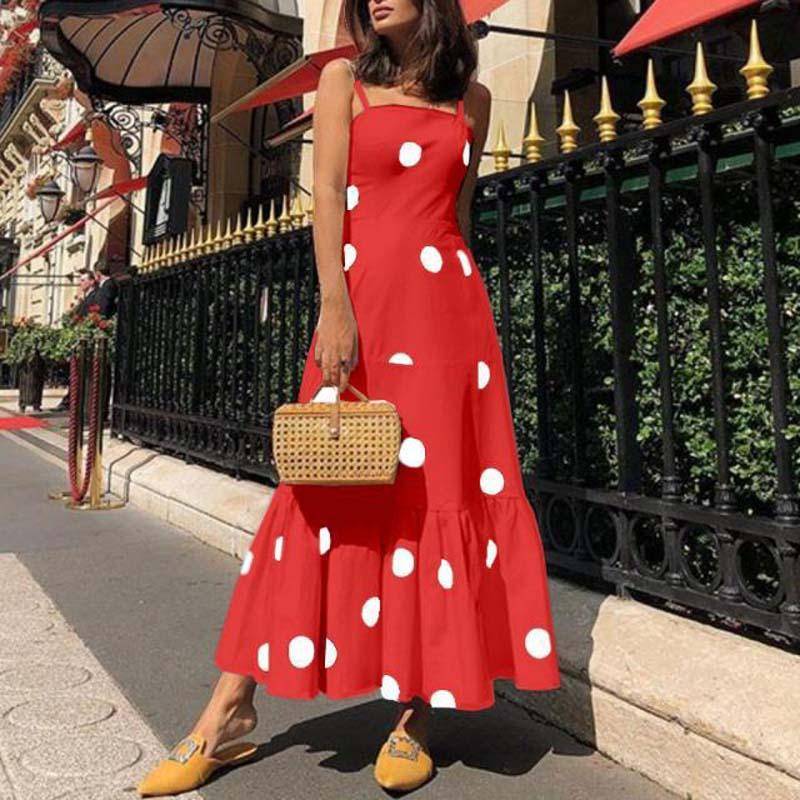 Robe Boheme A Pois Longue Chic – Image 6