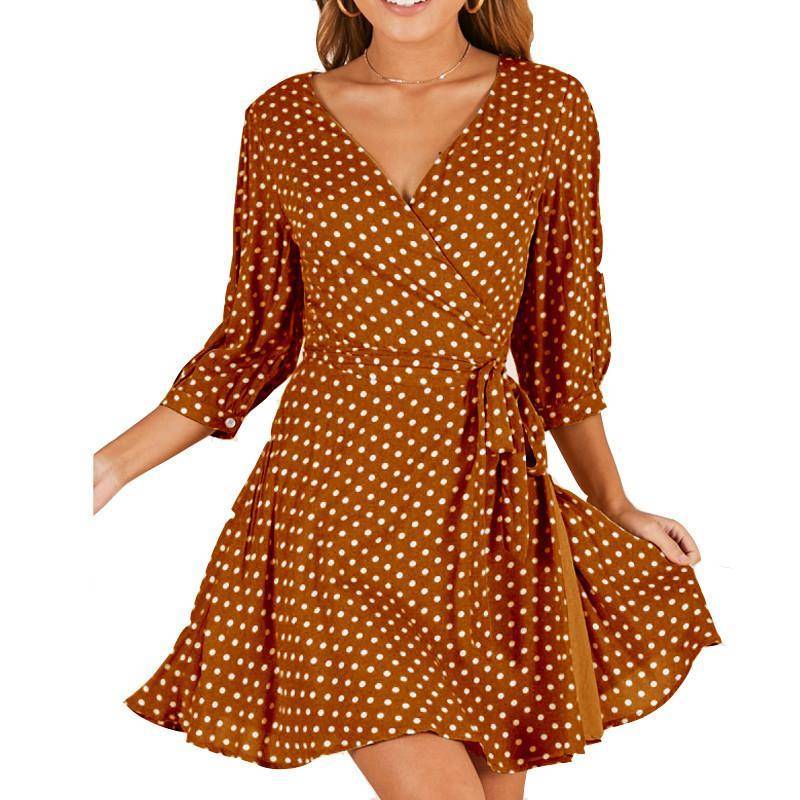 Robe D Ete A Pois Tunique Femme – Image 3