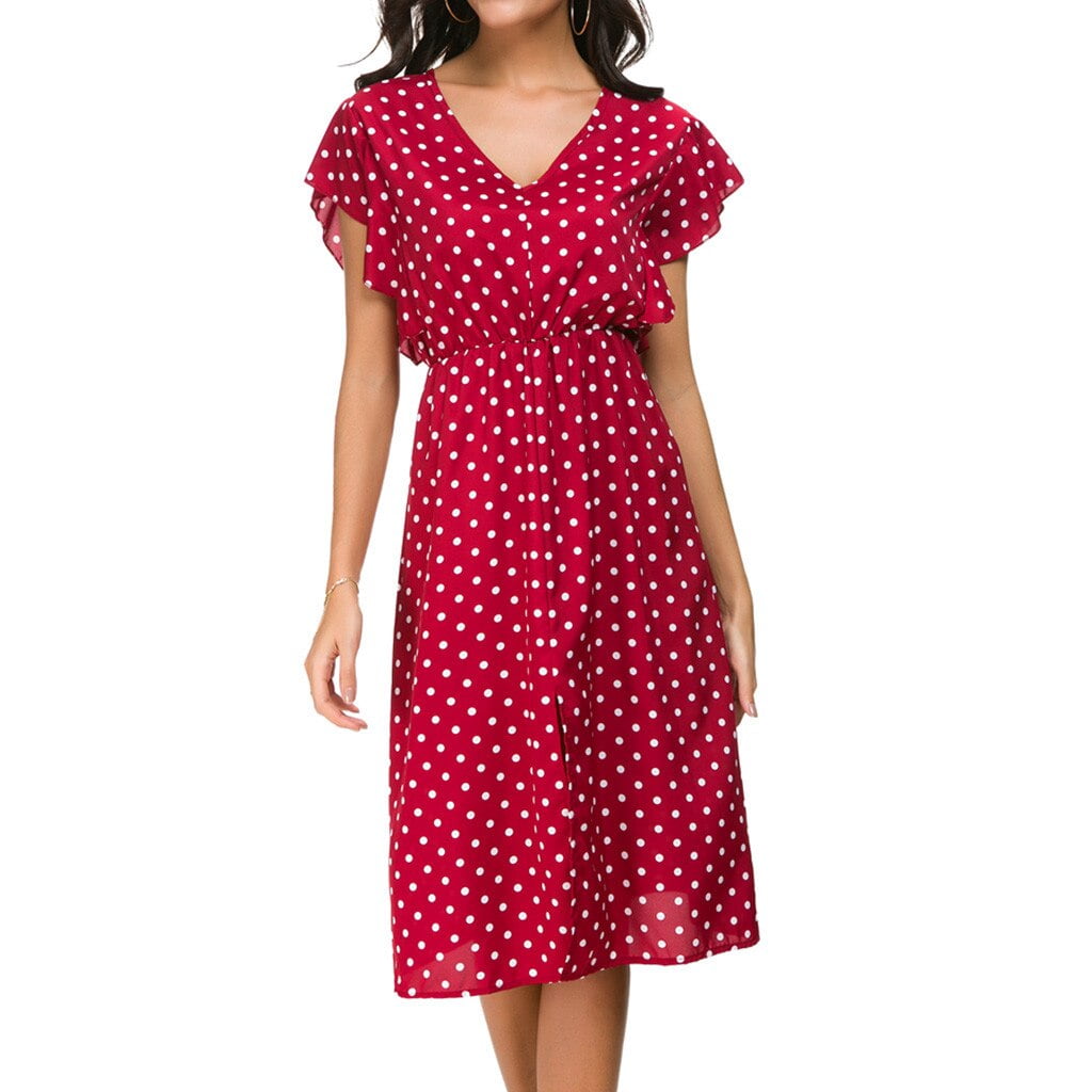 Robe À Pois Mi Longue – Image 2