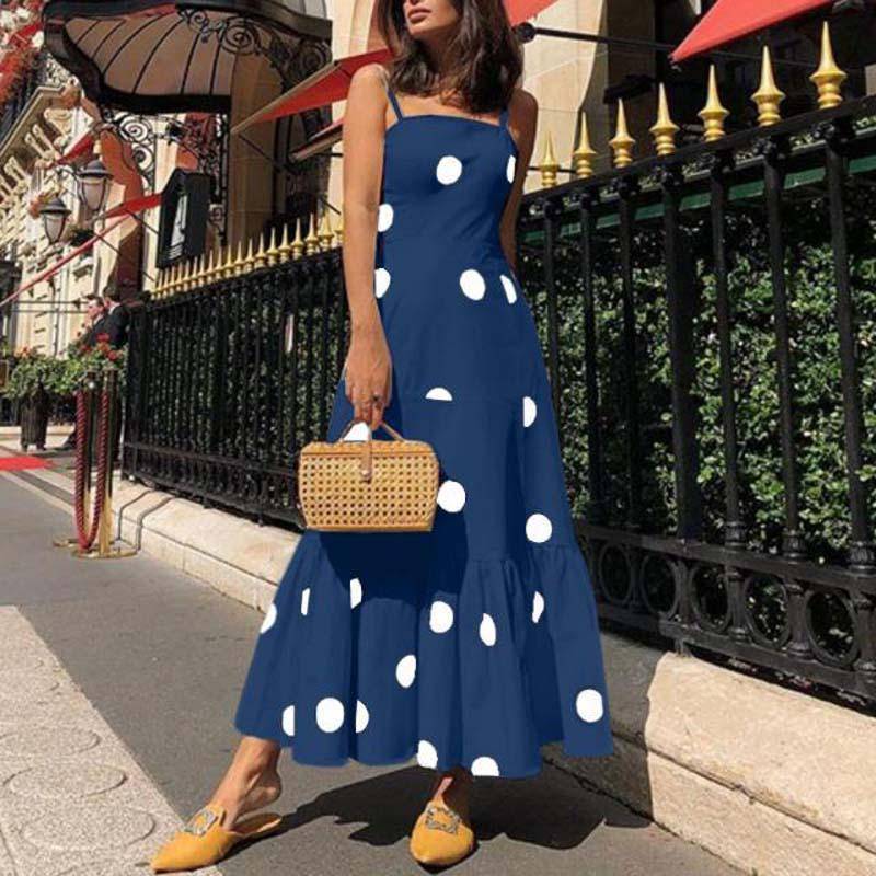 Robe Boheme A Pois Longue Chic – Image 5