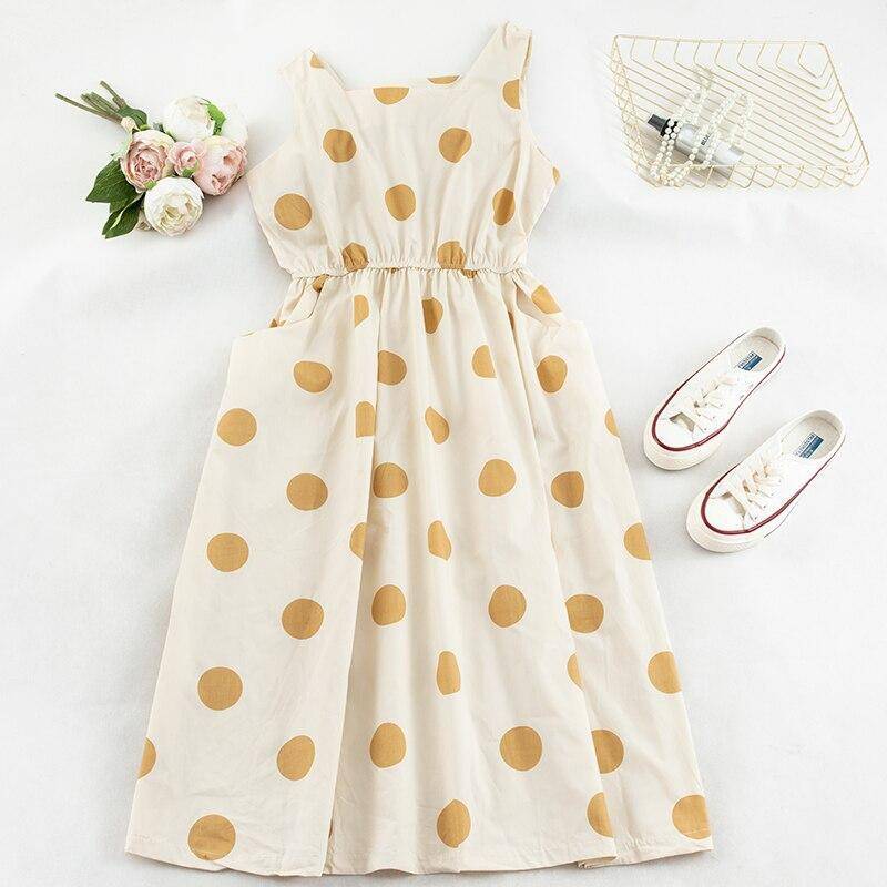 Robe D Ete A Pois Soiree Longue Femme – Image 5