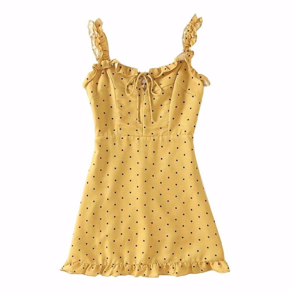Robe Été Courte Femme A Pois – Image 6