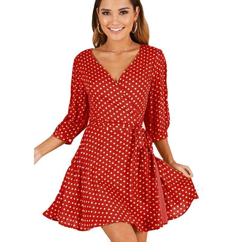 Robe D Ete A Pois Tunique Femme – Image 2