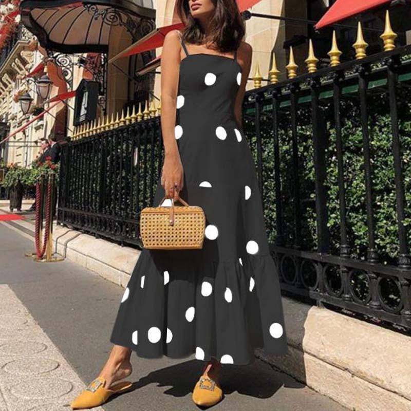 Robe Boheme A Pois Longue Chic – Image 4
