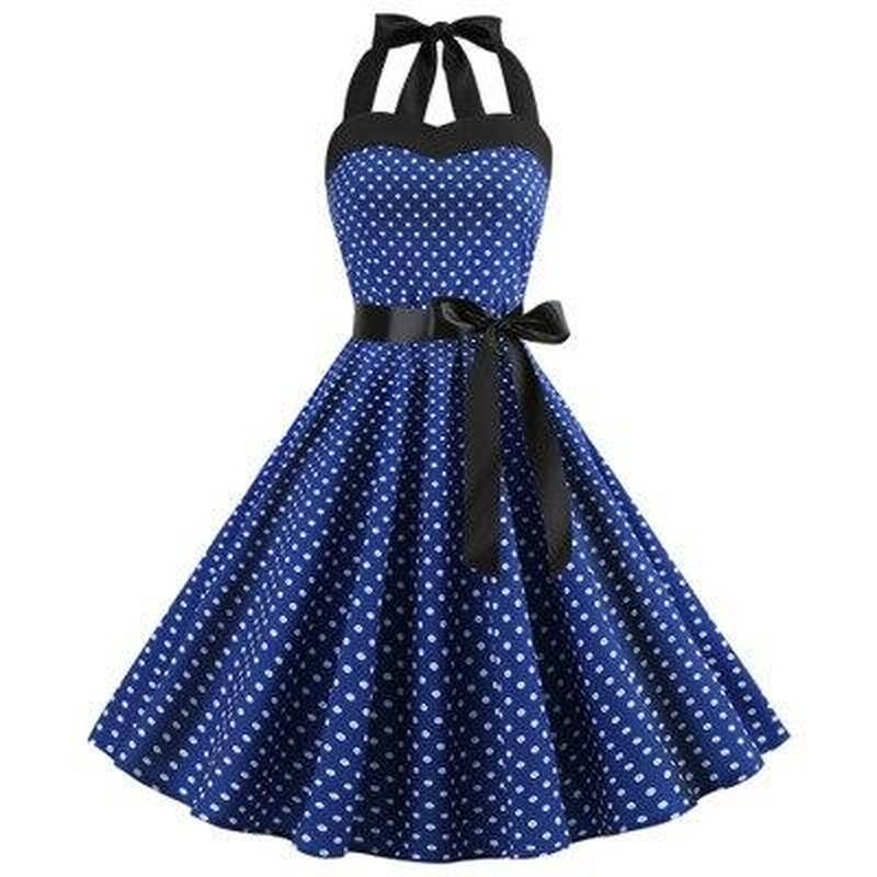 Robe Retro A Pois Vetements Pin