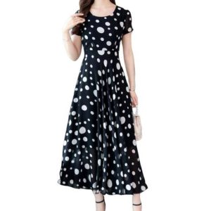 Robe A Pois Ceinture Chemise