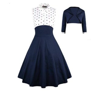 Robe Retro A Pois Pin Up Sticker