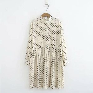 Robe D Ete A Pois Longues Grande Taille