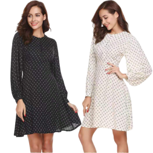 Robe Richelieu À Pois Courte Manches Noblesse