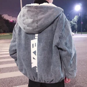 "EZK" Veste Bombers Denim Jean Bleu - URB1™