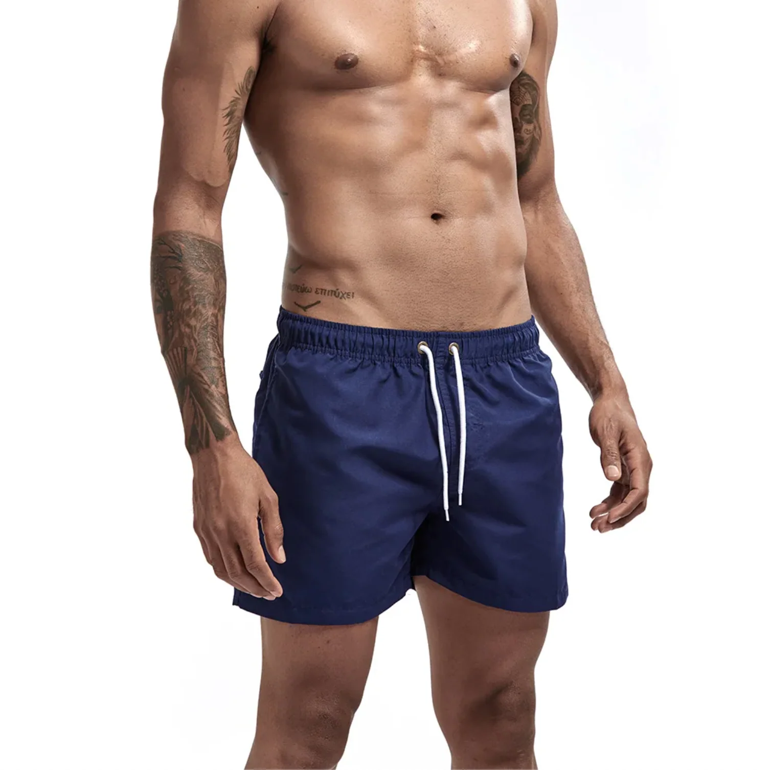 "SWIM" Maillot de bain Short de plage Homme couleur Kaki - URB1™ – Image 7