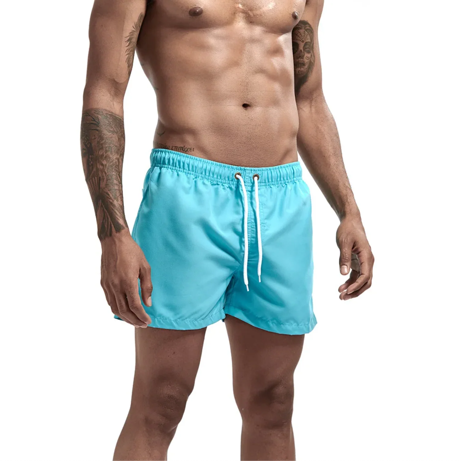 "SWIM" Maillot de bain Short de plage Homme couleur Gris - URB1™ – Image 9