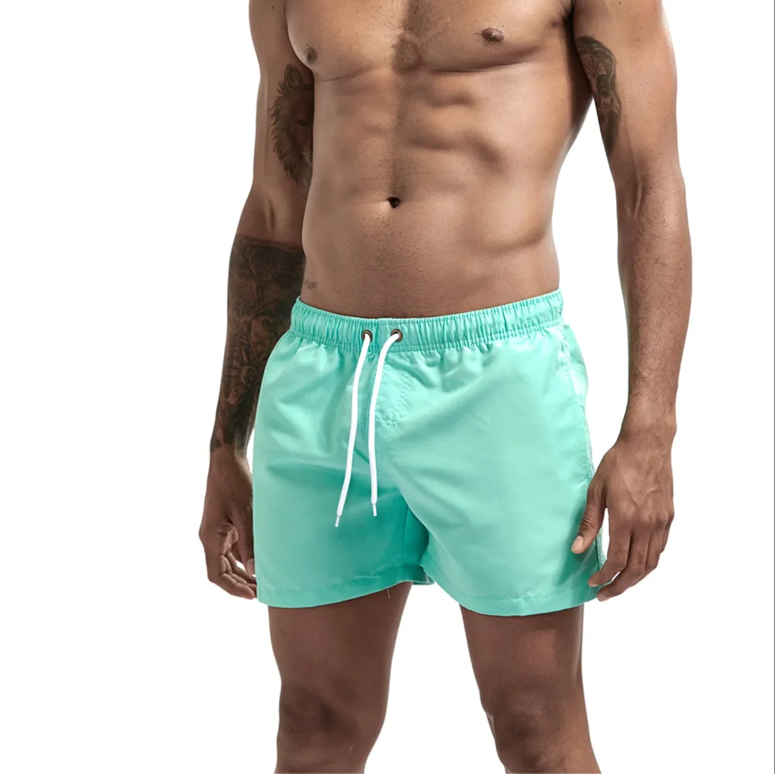 "SWIM" Maillot de bain Short de plage Homme couleur Bleu Turquoise - URB1™