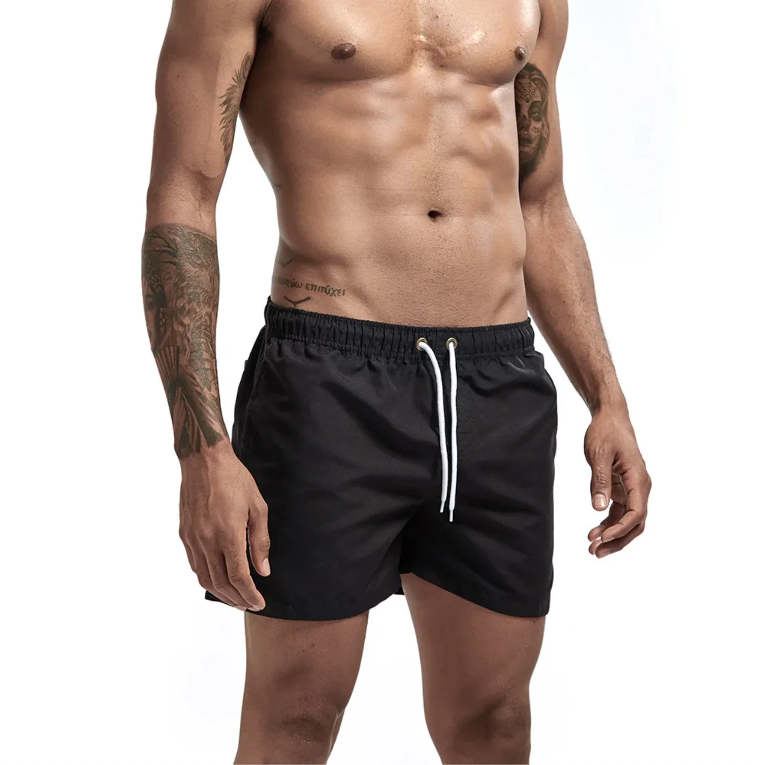 "SWIM" Maillot de bain Short de plage Homme couleur Blanc - URB1™ – Image 9