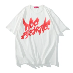 "ACC" T-shirt Blanc Oversize streetwear - URB1™